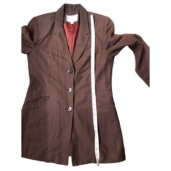 Express linen long line button front vintage 90 blazer Size 2 - Picture 13 of 13